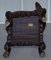 Japanese Qing Dynasty Carved Hardwood Dragon Corner Armchair, 1880s 17