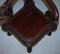 Japanese Qing Dynasty Carved Hardwood Dragon Corner Armchair, 1880s, Image 9