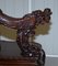 Japanese Qing Dynasty Carved Hardwood Dragon Corner Armchair, 1880s, Image 13