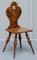 Victorian Poker Hall Chairs with Armorial Lion Crest Backs, Set of 2, Image 17