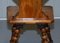 Victorian Poker Hall Chairs with Armorial Lion Crest Backs, Set of 2 14