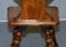 Viktorianische Poker Hall Stühle mit Rückenlehnen in Wappen-Optik, 2er Set 14