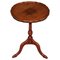 Walnut Tripod Side Table with Pie Crust Edge 1