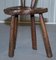 Burr Chestnut Hand Carved Primate French Milking Chair, 1760s 9