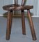 Burr Chestnut Hand Carved Primate French Milking Chair, 1760s, Image 9