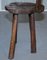 Burr Chestnut Hand Carved Primate French Milking Chair, 1760s 17