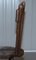 Burr Chestnut Hand Carved Primate French Milking Chair, 1760s, Image 18