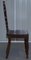 Vintage English Oak Hall Chairs Depicting King & Gentleman, Set of 2 10