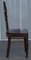 Vintage English Oak Hall Chairs Depicting King & Gentleman, Set of 2 19