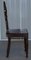 Vintage English Oak Hall Chairs Depicting King & Gentleman, Set of 2, Image 19