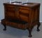Vintage Carved Hardwood Trunk or Chest with Drawer and Claw & Ball Legs, Image 4