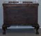 Vintage Carved Hardwood Trunk or Chest with Drawer and Claw & Ball Legs 13