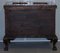 Vintage Carved Hardwood Trunk or Chest with Drawer and Claw & Ball Legs, Image 13