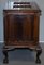 Vintage Carved Hardwood Trunk or Chest with Drawer and Claw & Ball Legs, Image 12
