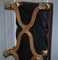 Italian Baroque Style Giltwood Bench or Stool in New Oxblood Leather, 1800s 19