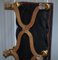 Italian Baroque Style Giltwood Bench or Stool in New Oxblood Leather, 1800s, Image 19