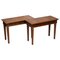 Stamped Burr Walnut Console Tables from David Linley, 1993, Set of 2, Image 1