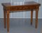 Stamped Burr Walnut Console Tables from David Linley, 1993, Set of 2 13