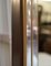 Huge Hardwood Mirror with Gold-Plated Chrome Detailing 8