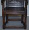17th Century Wainscot Armchair in Oak, Northern England 4