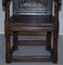 17th Century Wainscot Armchair in Oak, Northern England, Image 4