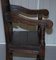17th Century Wainscot Armchair in Oak, Northern England 15