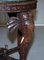 Burmese Hand-Carved Elephant Side Table with Pietra Dura Marble Top 17