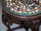 Burmese Hand-Carved Elephant Side Table with Pietra Dura Marble Top 15
