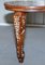 Anglo-Indian Export Elephant Side Table in Hardwood with Floral Inlay 6