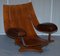 Hand Dyed Brown Leather Armchair 13