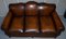 Gentleman's Club Moustache Back Sofa in Brown Leather 4