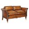 Victorian Brown Leather Sofa from Howard & Sons 1