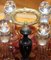 Viktorianische Likörbox aus Palisander mit Cranberry Glas Karaffen 20
