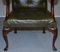 Georgian Irish Gothic Revival Chesterfield Armchair in Leather, 1800s, Image 10