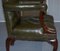 Georgian Irish Gothic Revival Chesterfield Armchair in Leather, 1800s, Image 16