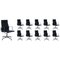 Black Leather Swivel Office Chairs from Vitra 1