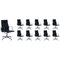 Black Leather Swivel Office Chairs from Vitra, Image 1