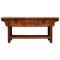 Antique Chinese Temple Altar Sideboard with Cupboards in Solid Teak, Image 1