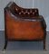 Whiskey Brown Ledersofa, 1900er 14