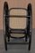 Vintage Ebonized Black Rattan Bergere Rocking Chair from Thonet 14