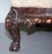 19th Century Hand-Carved Hardwood Sofa with Hawk Claw & Ball Feet 10