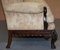 19th Century Hand-Carved Hardwood Sofa with Hawk Claw & Ball Feet, Image 15