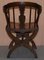 Anglo Chinese Hand Carved Savonarola Armchairs, 1900s, Set of 2, Image 11