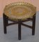 Antique Moroccan Brass-Topped Folding Table, 1900s, Image 2