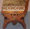 Gothic Revival Ornately Carved Walnut and Gilt Metal Chairs, Set of 6, Image 19