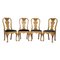 Walnut Queen Anne Dining Chairs, Set of 4 1