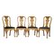 Walnut Queen Anne Dining Chairs, Set of 4, Image 1