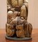 Chinese Carved Rootwood Table Lamp with Statue of Buddha, 1780-1800 7