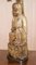 Chinese Carved Rootwood Table Lamp with Statue of Buddha, 1780-1800, Image 4