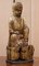 Chinese Carved Rootwood Table Lamp with Statue of Buddha, 1780-1800 2